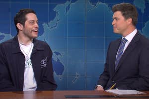 Pete Davidson and Colin Jost on Weekend Update