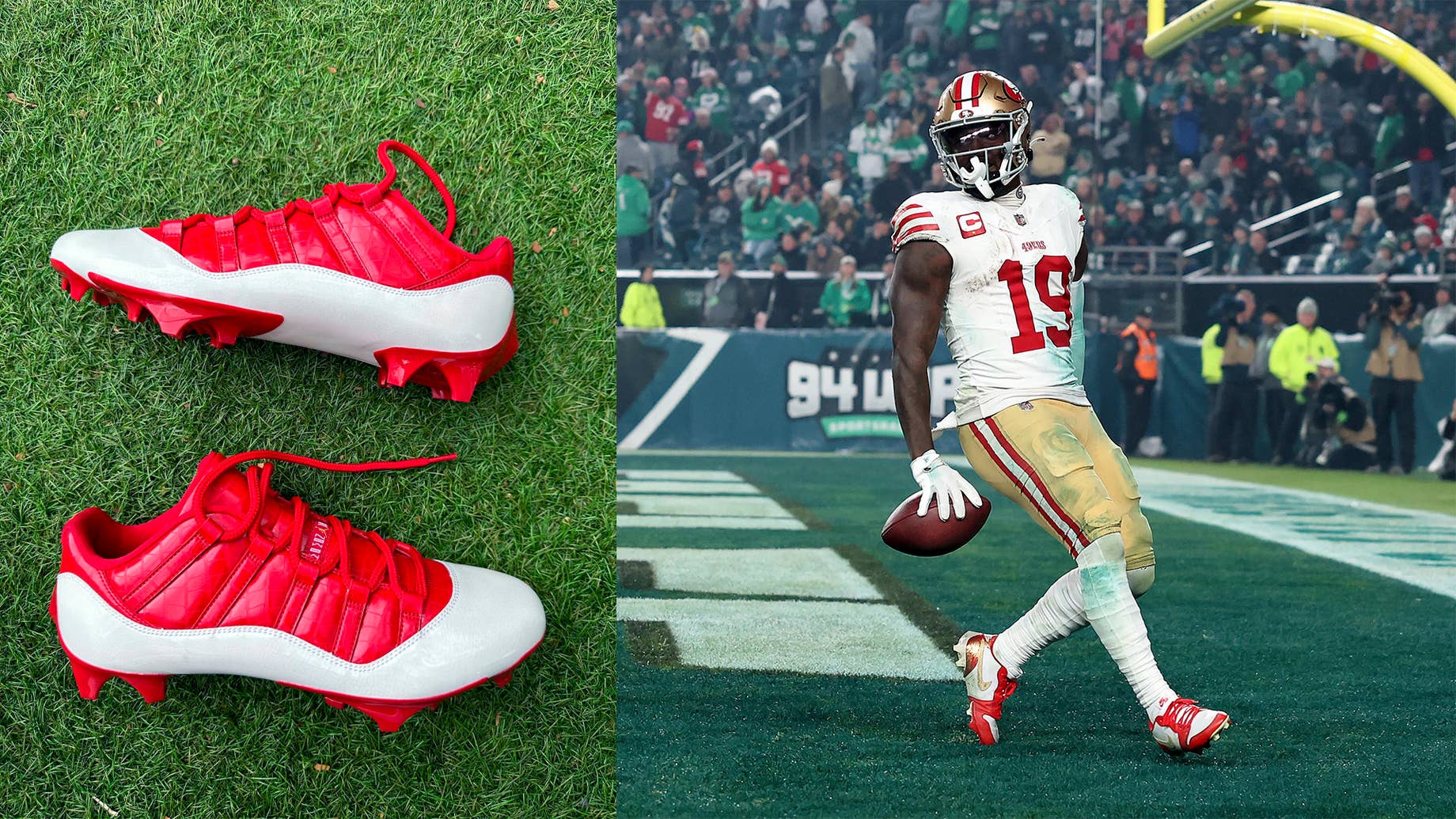 Deebo Samuel Jordan Cleats Super Bowl 58 Interview | Complex