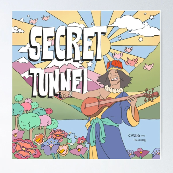 Secret Tunnel inspired album cover artwork