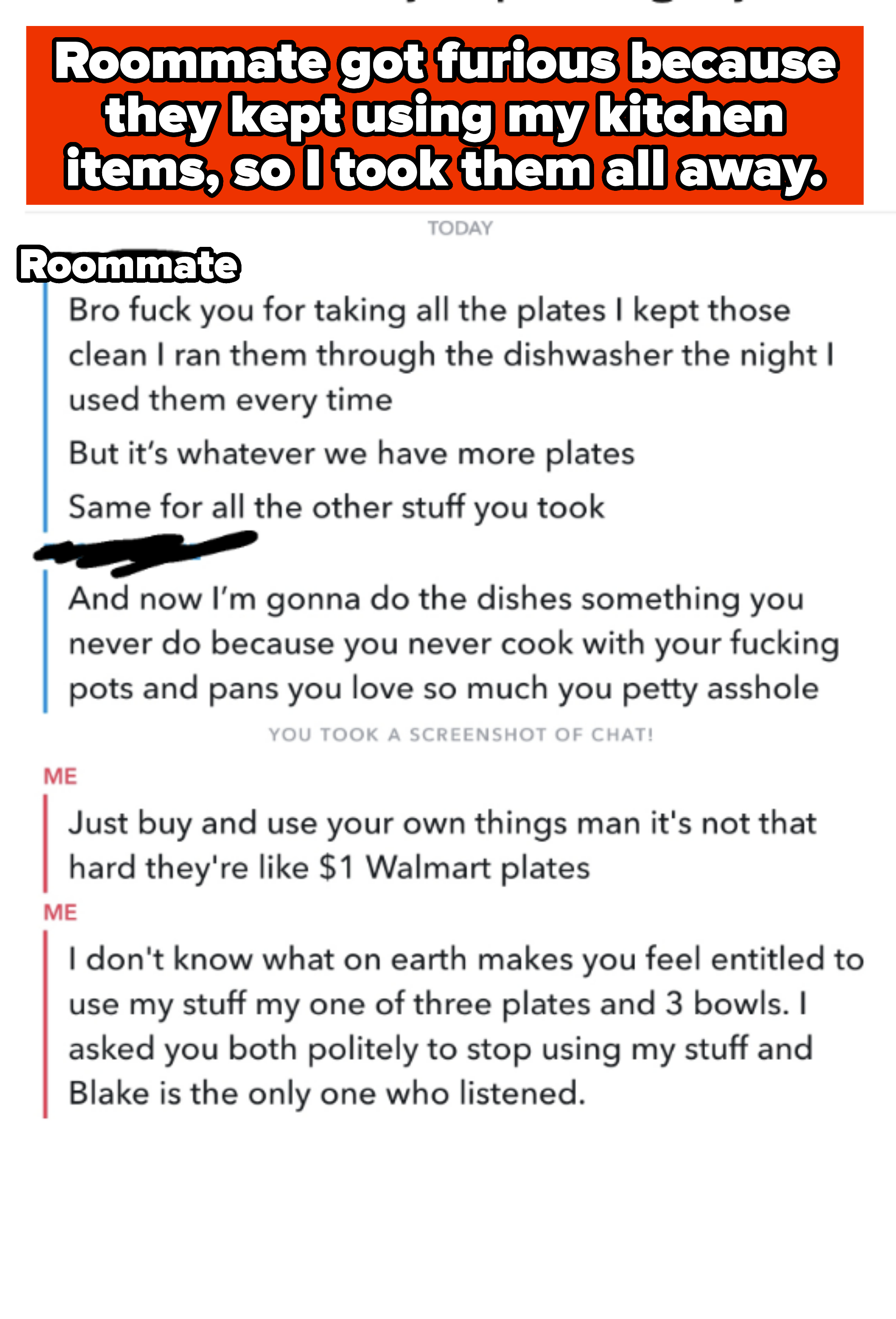 messages about dishes and buying plates