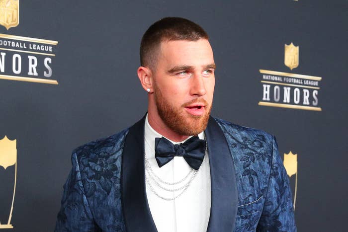 Closeup of Travis Kelce