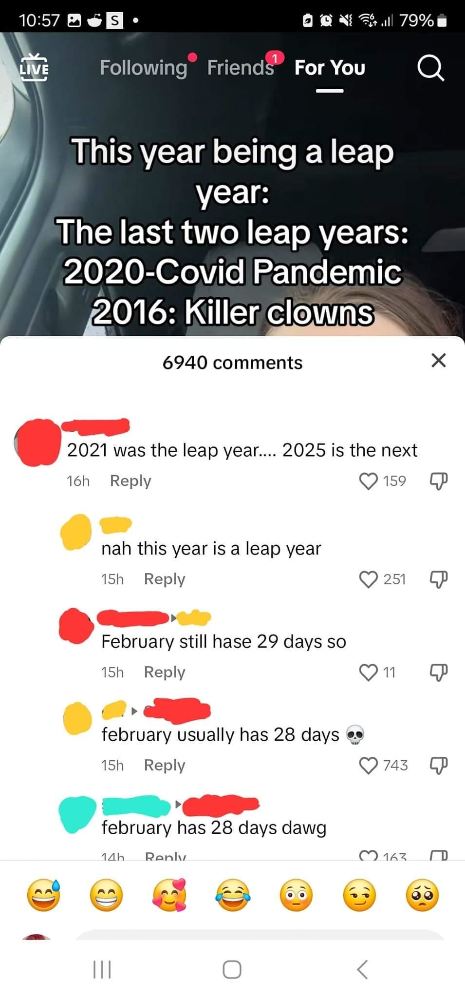 Person thinks 2021 was a leap year and 2025 is the next one because they say February 2024 has 28 days