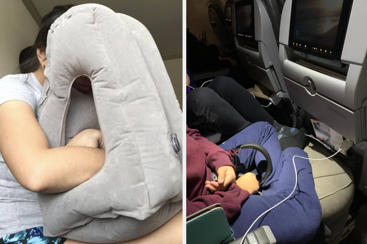 I Tried 5 Sleeping Hacks For Long Haul Flights And It Was Damn Uncomfortable