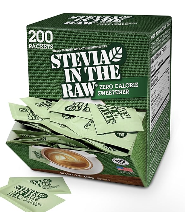 A box of Stevia in the Raw sweetener