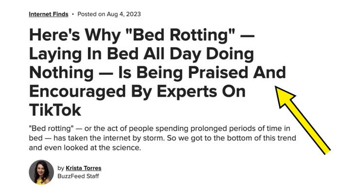 &quot;Here&#x27;s Why &#x27;Bed Rotting&#x27; — Laying In Bed All Day Doing Nothing — Is Being Praised And Encouraged By Experts On TikTok&quot;