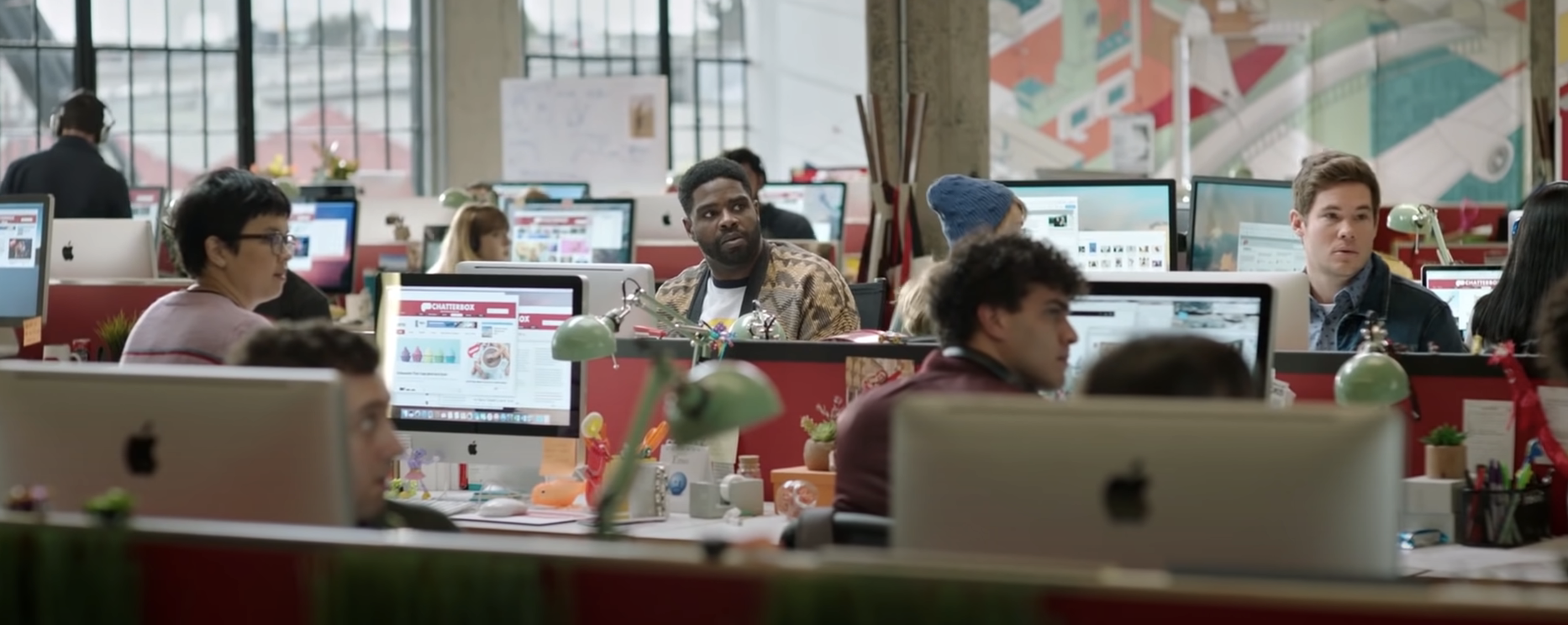 People working in an office