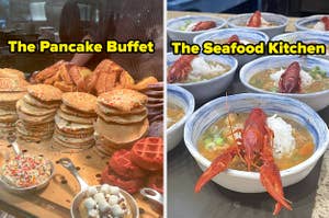 the pancake buffet vs the seafood kitchen buffet