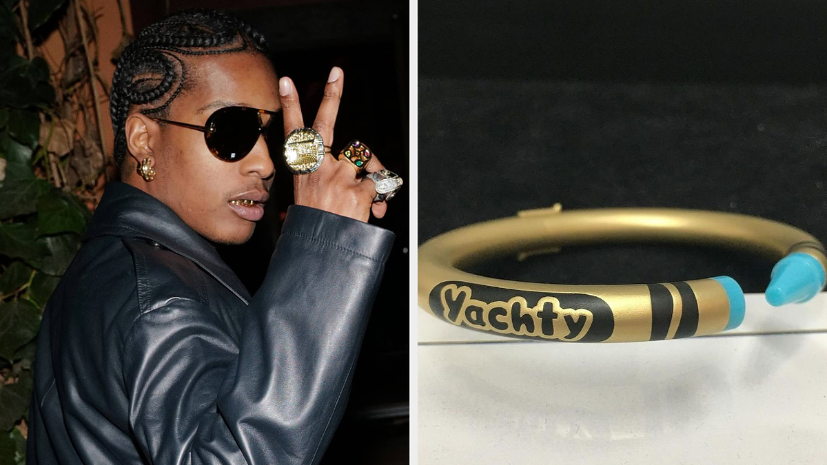 Unisex Natural Pearl Hip Hop Fashion Ring ASAP Rocky Inspired, Adjustable  Silver Band From Urzfo, $31.05 | DHgate.Com