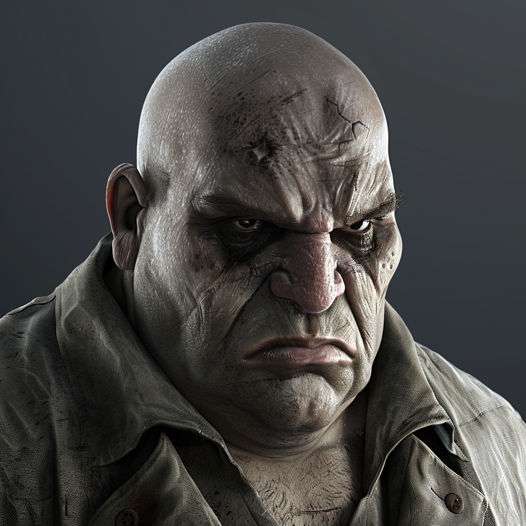 Character resembling Shrek&#x27;s antagonist with a displeased expression