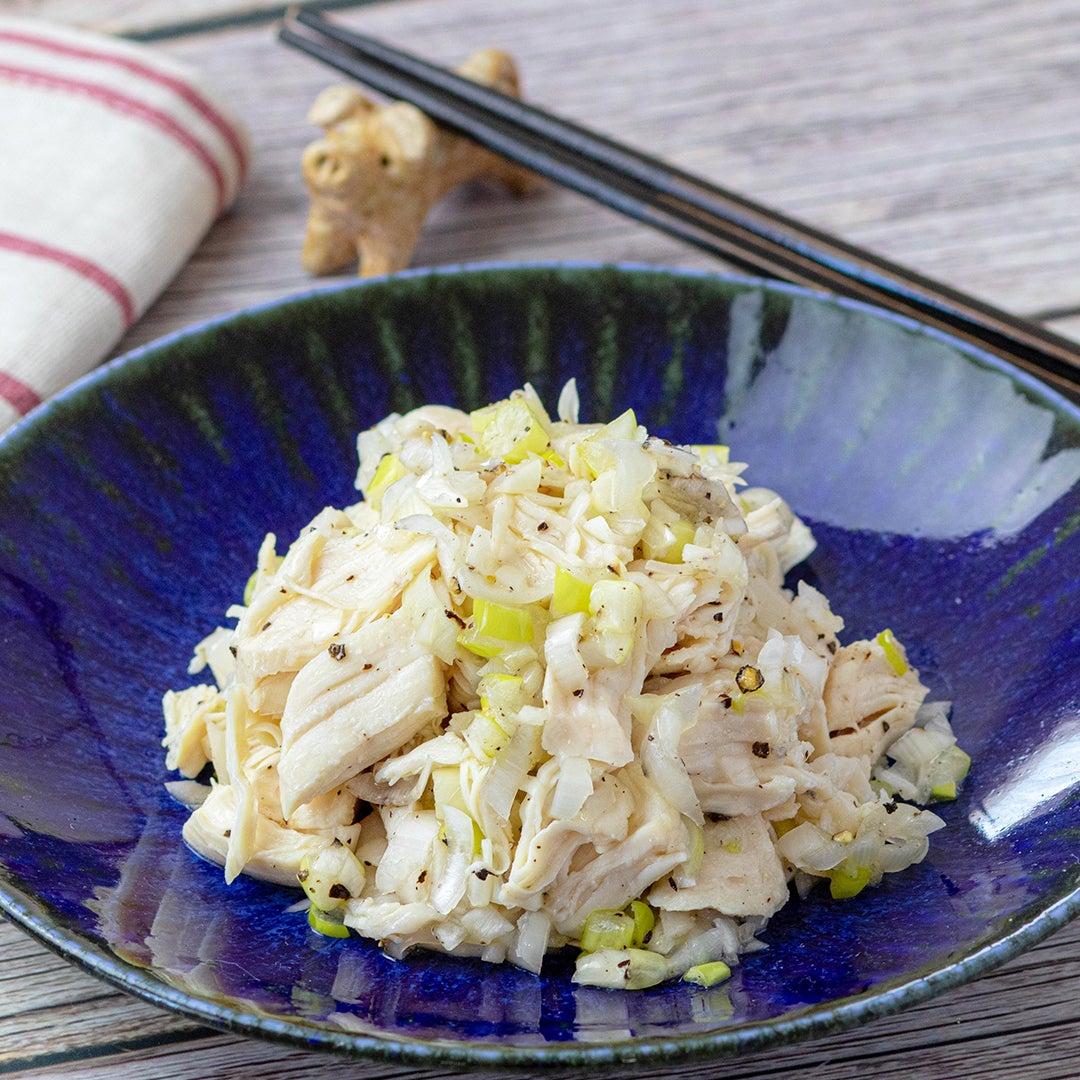 節約&ヘルシー♪無限ねぎだくささみ 簡単レシピ・作り方｜Tasty