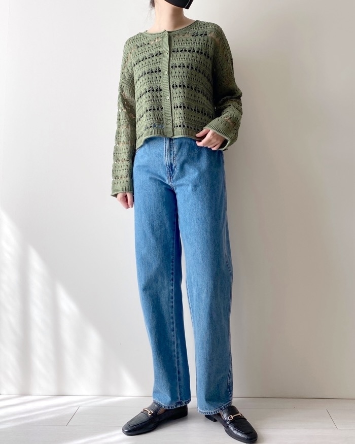 GU（ジーユー）のオススメファッション「透かし編みカーディガン（長袖）」