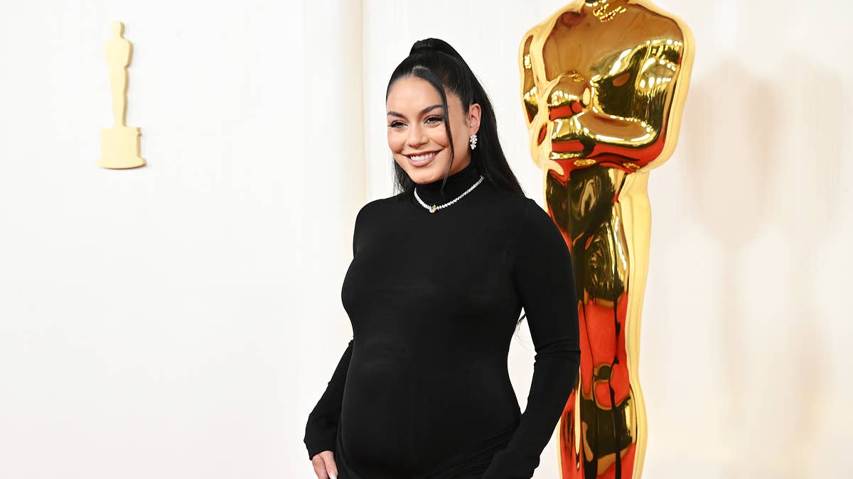 The <i>High School Musical</i> alum is expecting her first baby with her husband <a href="https://people.com/tv/vanessa-hudgens-met-boyfriend-cole-tucker-through-zoom-meditation-group/" target="_blank">Cole Tucker</a>.