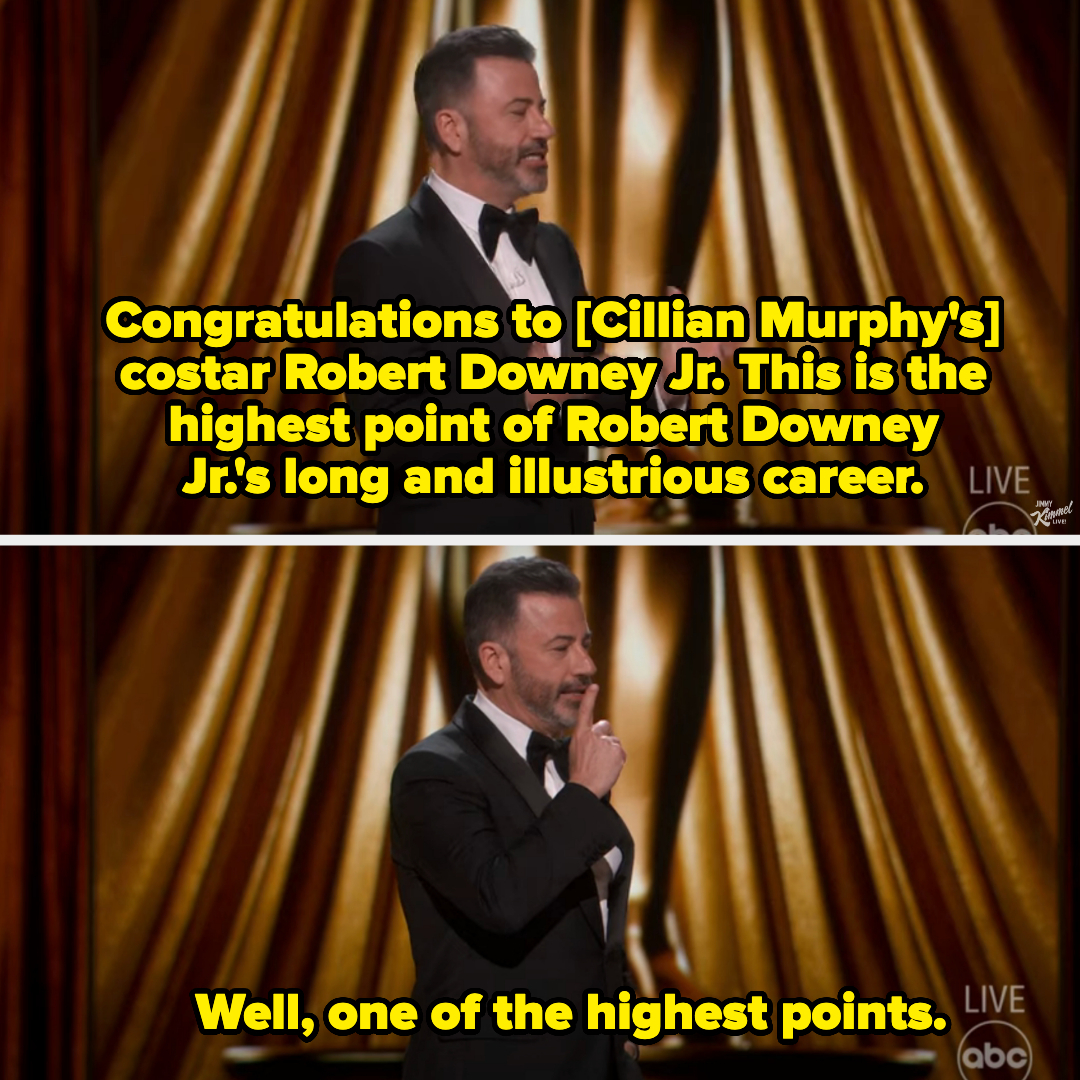 Jimmy jokes this is the highest point of Robert&#x27;s career