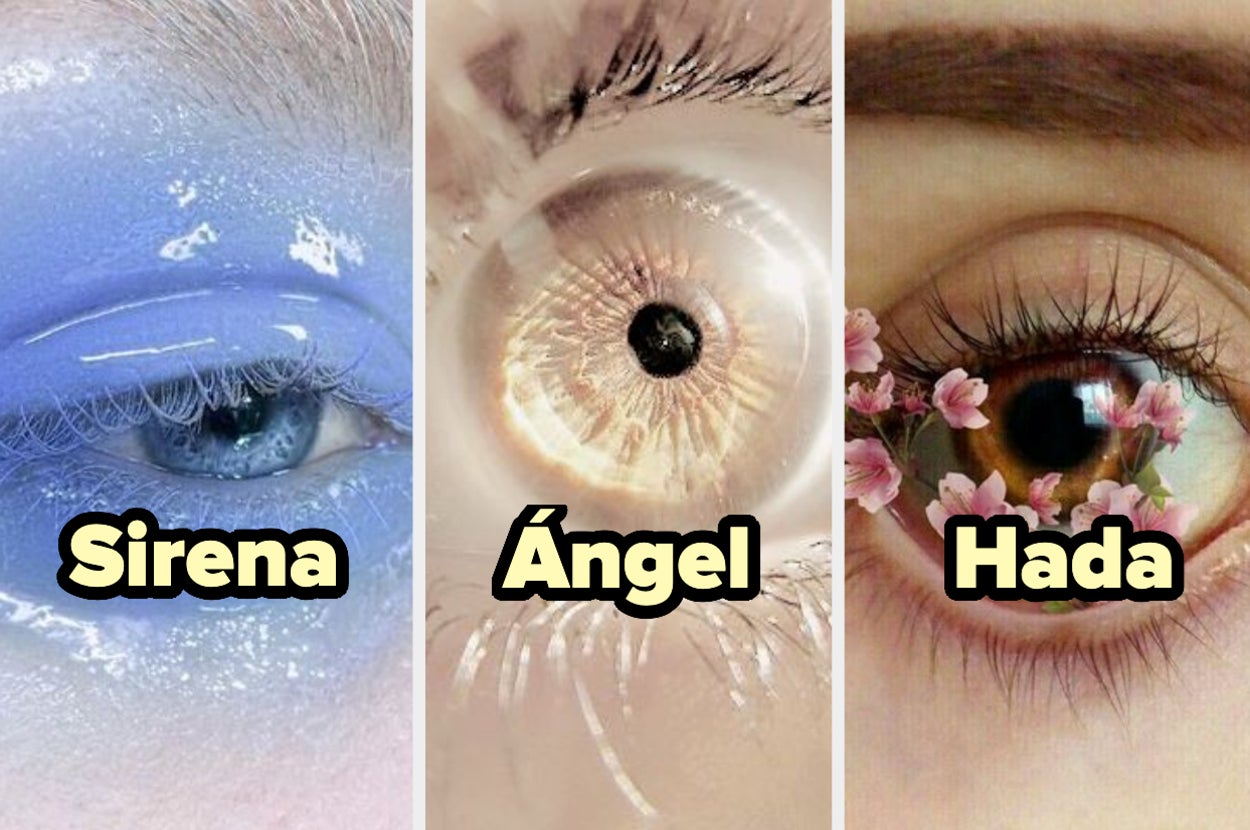 Ojos con maquillaje artístico inspirados en sirena, ángel y hada