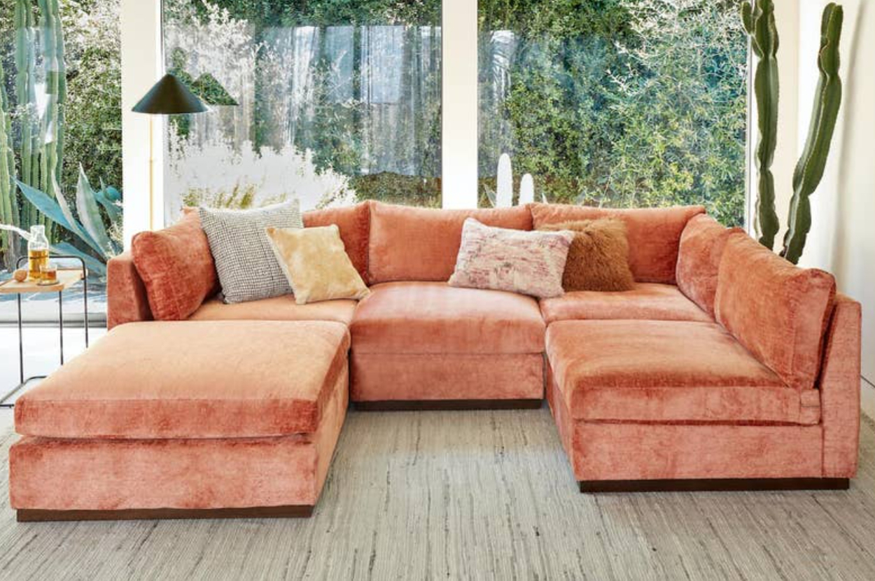 Comfortable u deals shaped sectional