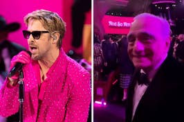 Ryan Gosling performing I'm Just Ken vs Martin Scorsese reacting in the audience
