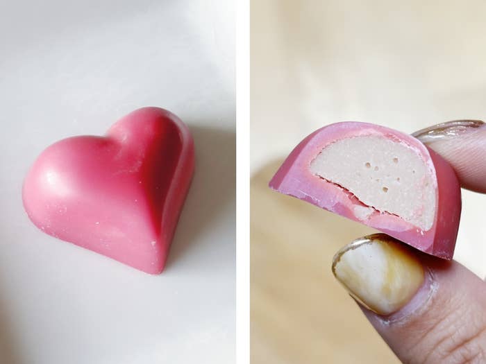 カルディのおすすめスイーツ「ボンボンショコラ ストロベリー 4p」