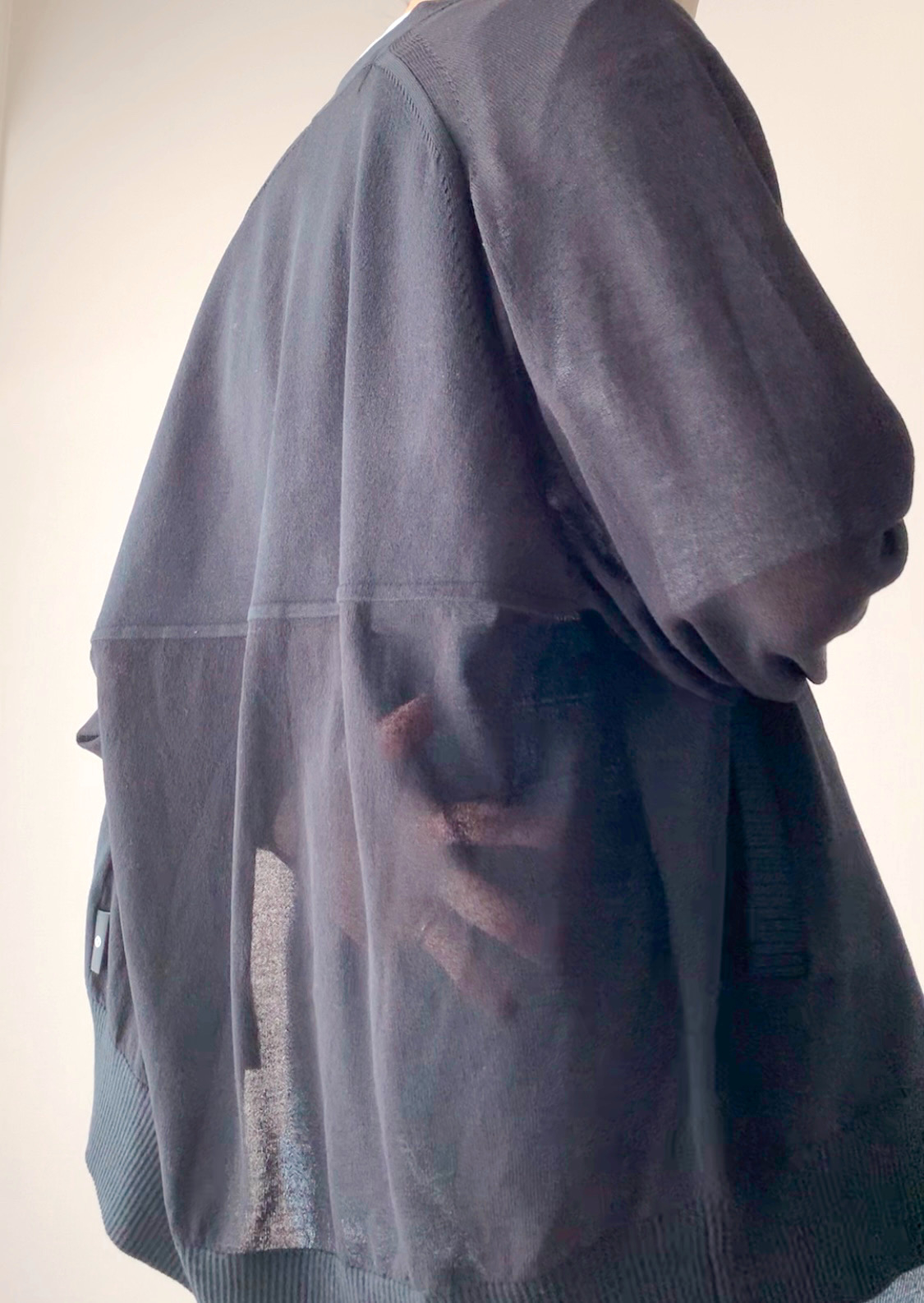 GU(ジーユー)のおすすめファッションアイテム「シアーコンビネーションニットカーディガン長袖 UNDERCOVER」