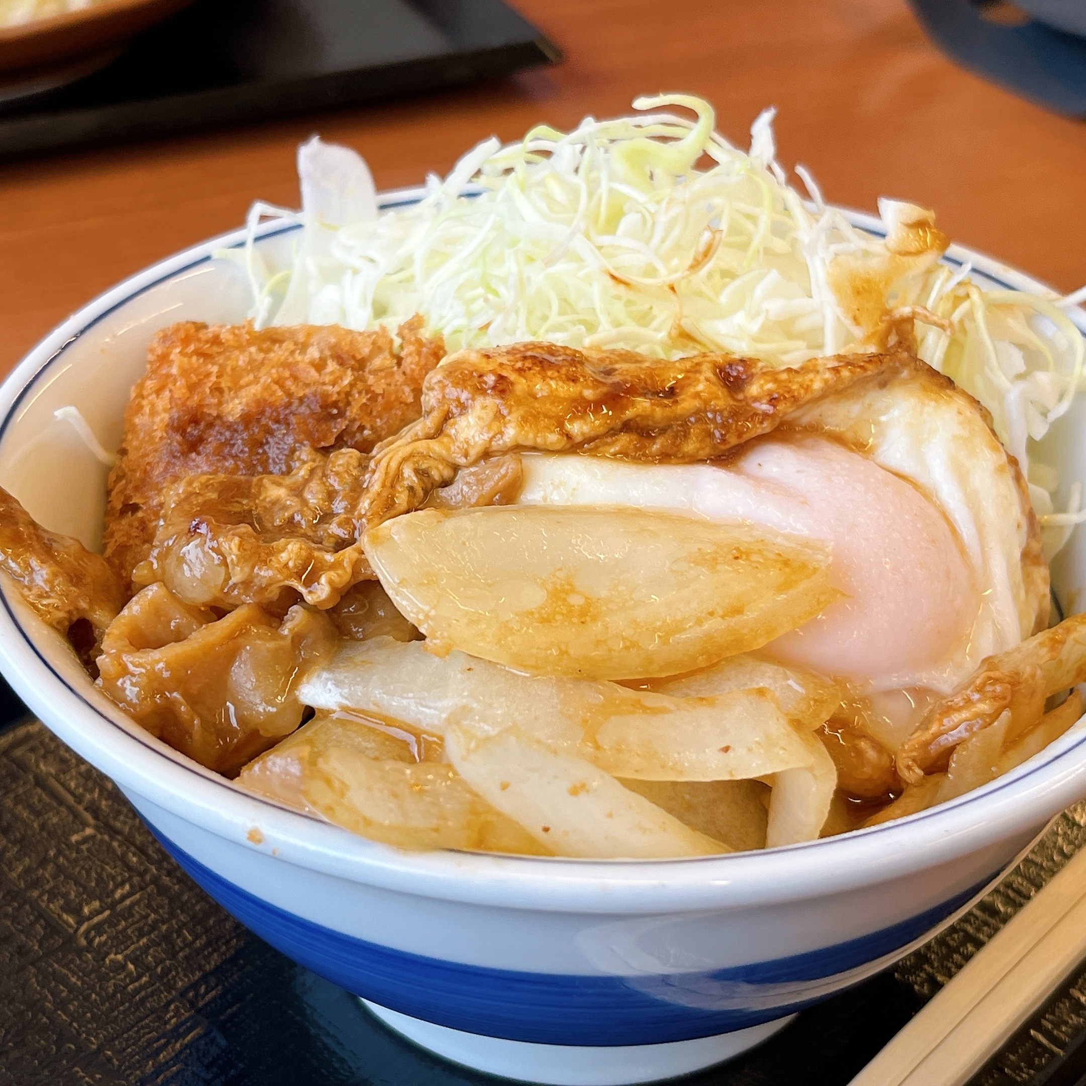 かつやのおすすめメニュー「ホル玉とロースカツの合い盛り丼」