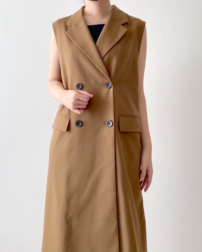 GUのおすすめファッションアイテム「ロングジレZ+E（セットアップ可能）」