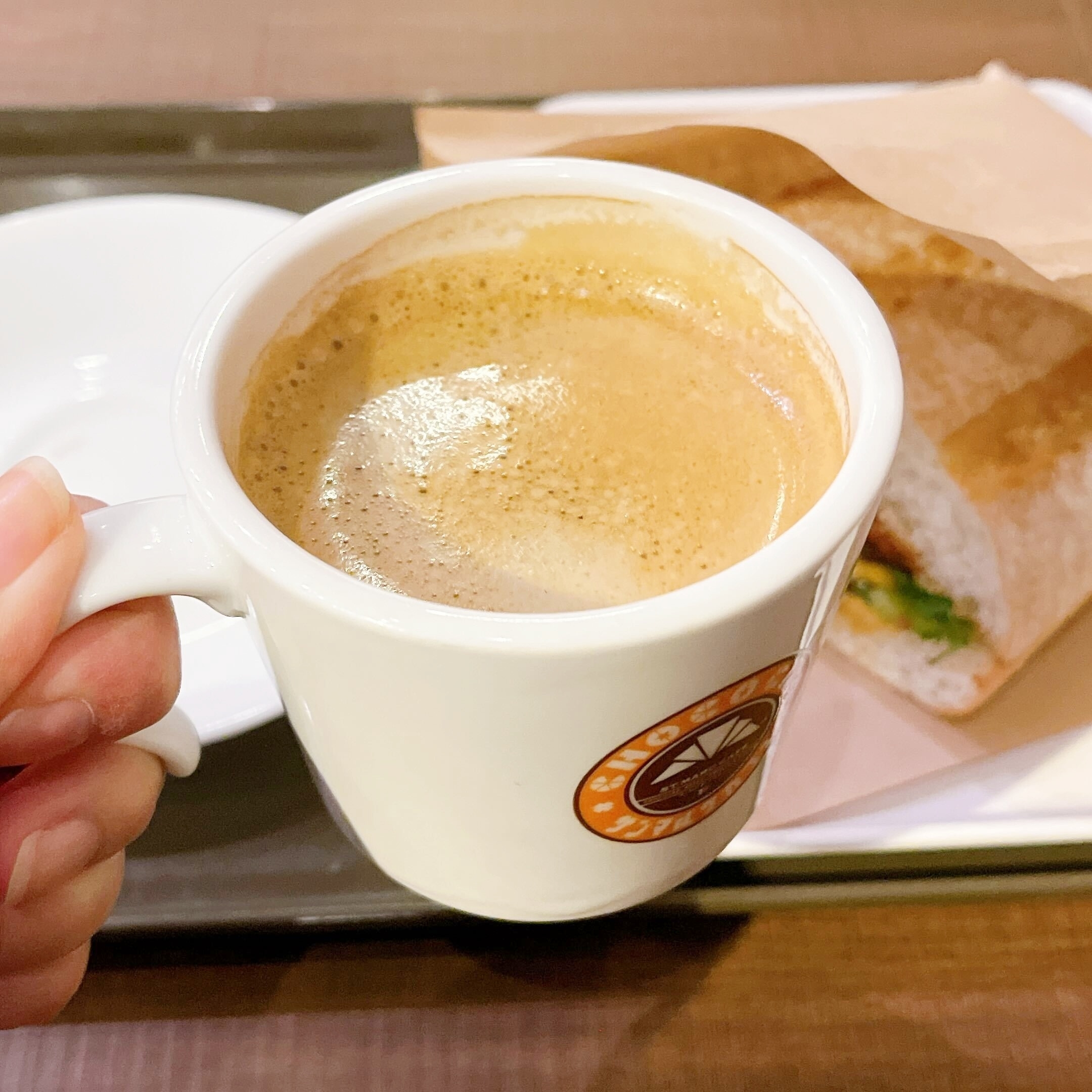 サンマルクカフェのオススメのランチセット「サンマルクホットサンド ワイルドグリルポークのジャックダニエルBBQソース」