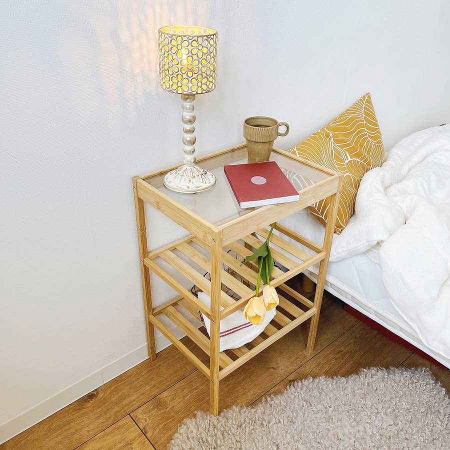 送料込み】イケア ヨナス サイドテーブル付きデスク （IKEAサイド  