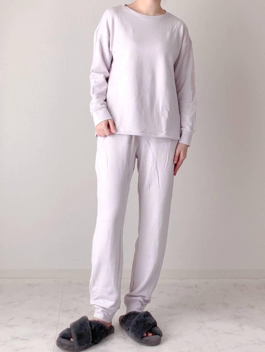 長袖パジャマで心地よい眠りを 部屋着、毎日の睡眠の服のための完全なギフトとして与えられたソフトラウンジパンツ