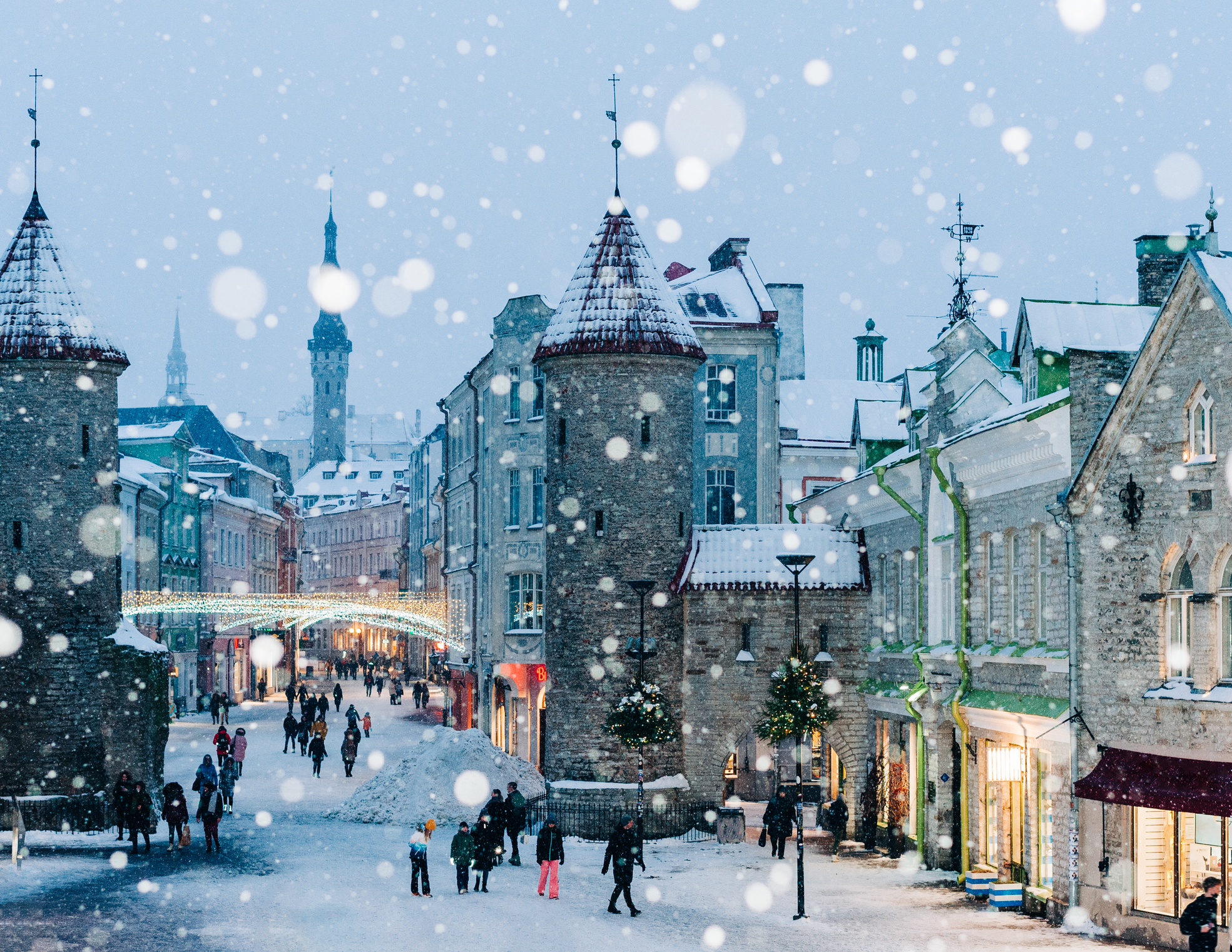 Street view of Tallinn Estonia