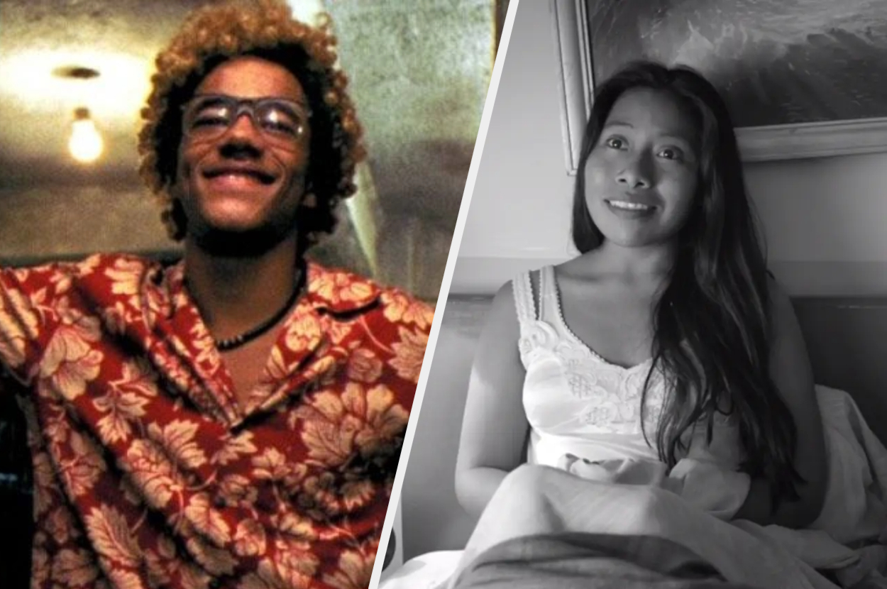 Side-by-side of John Boyega in a futuristic suit and Daisy Edgar-Jones with bob haircut