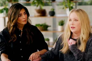 Jamie-Lynn Sigler and Christina Applegate in an interview together