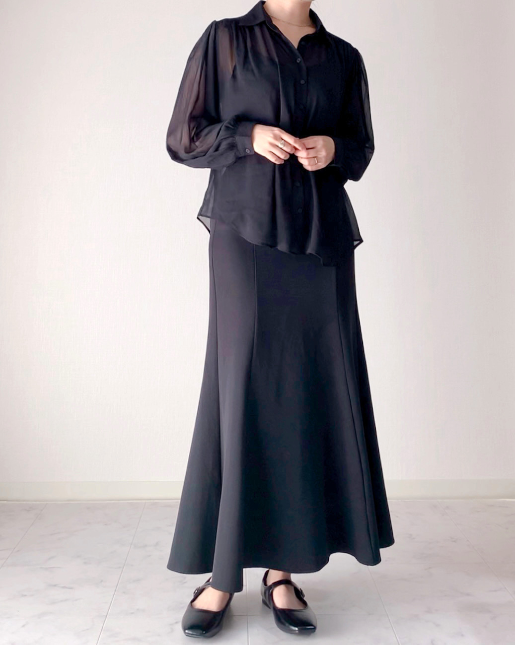 UNIQLO : Cのおすすめアイテム「シアーボリュームブラウス(長袖)」