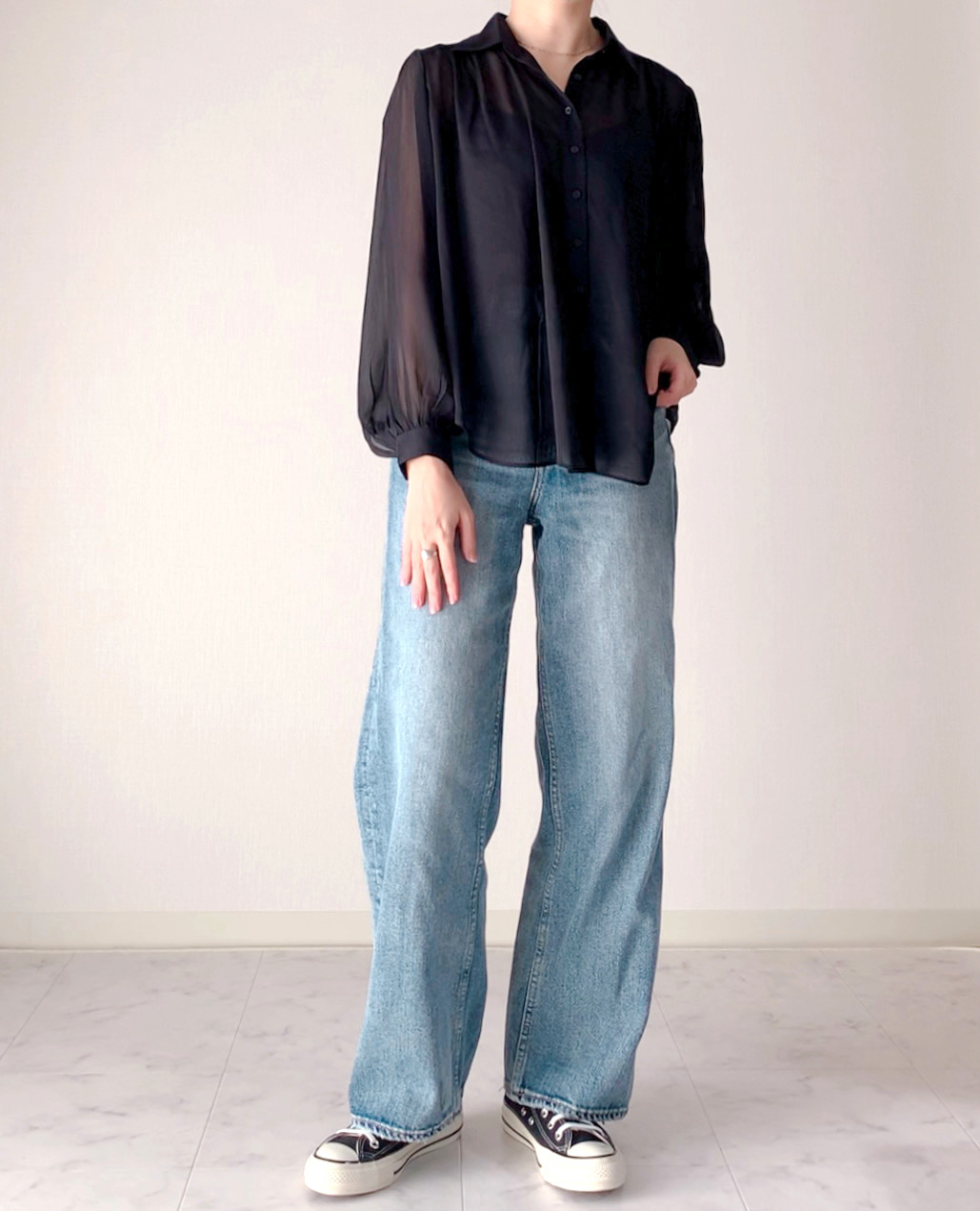 UNIQLO : Cのおすすめアイテム「シアーボリュームブラウス(長袖)」