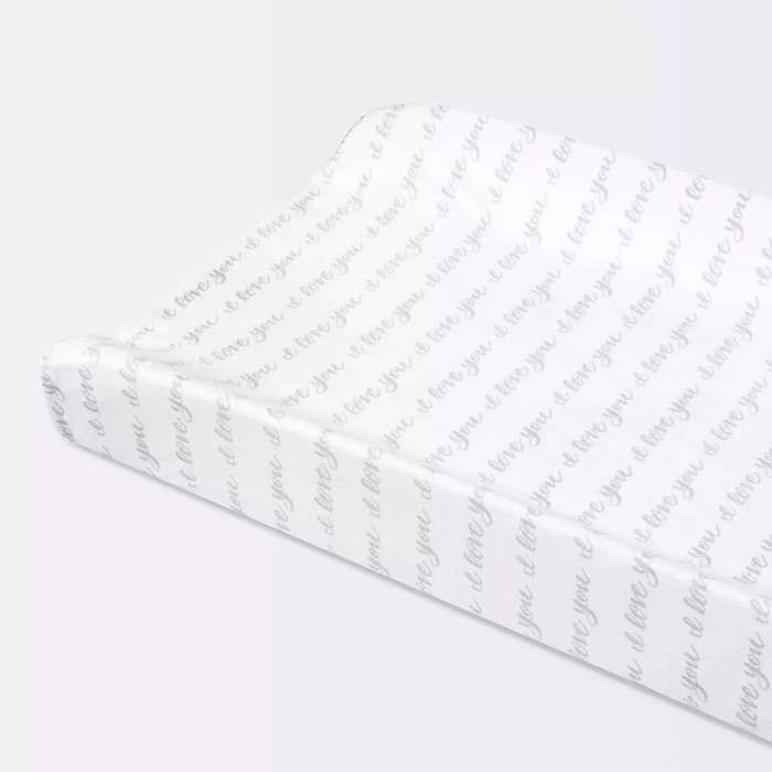 The plush changing pad cover