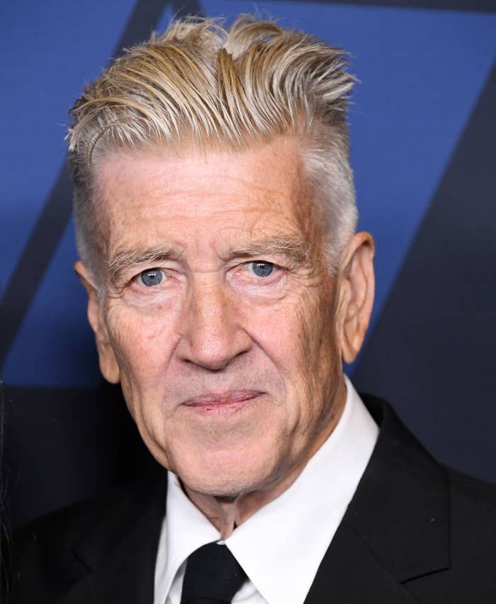 David Lynch in a suit and tie at an event