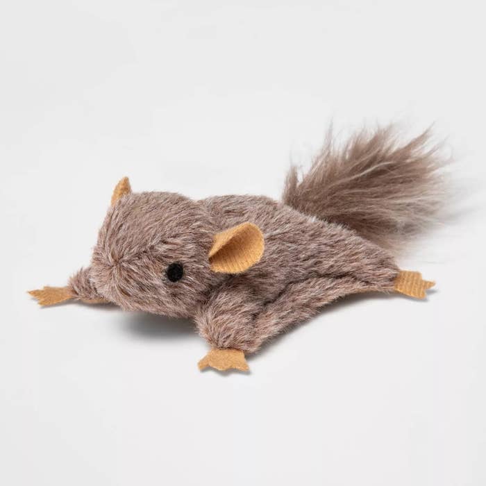 Plush toy resembling a squirrel