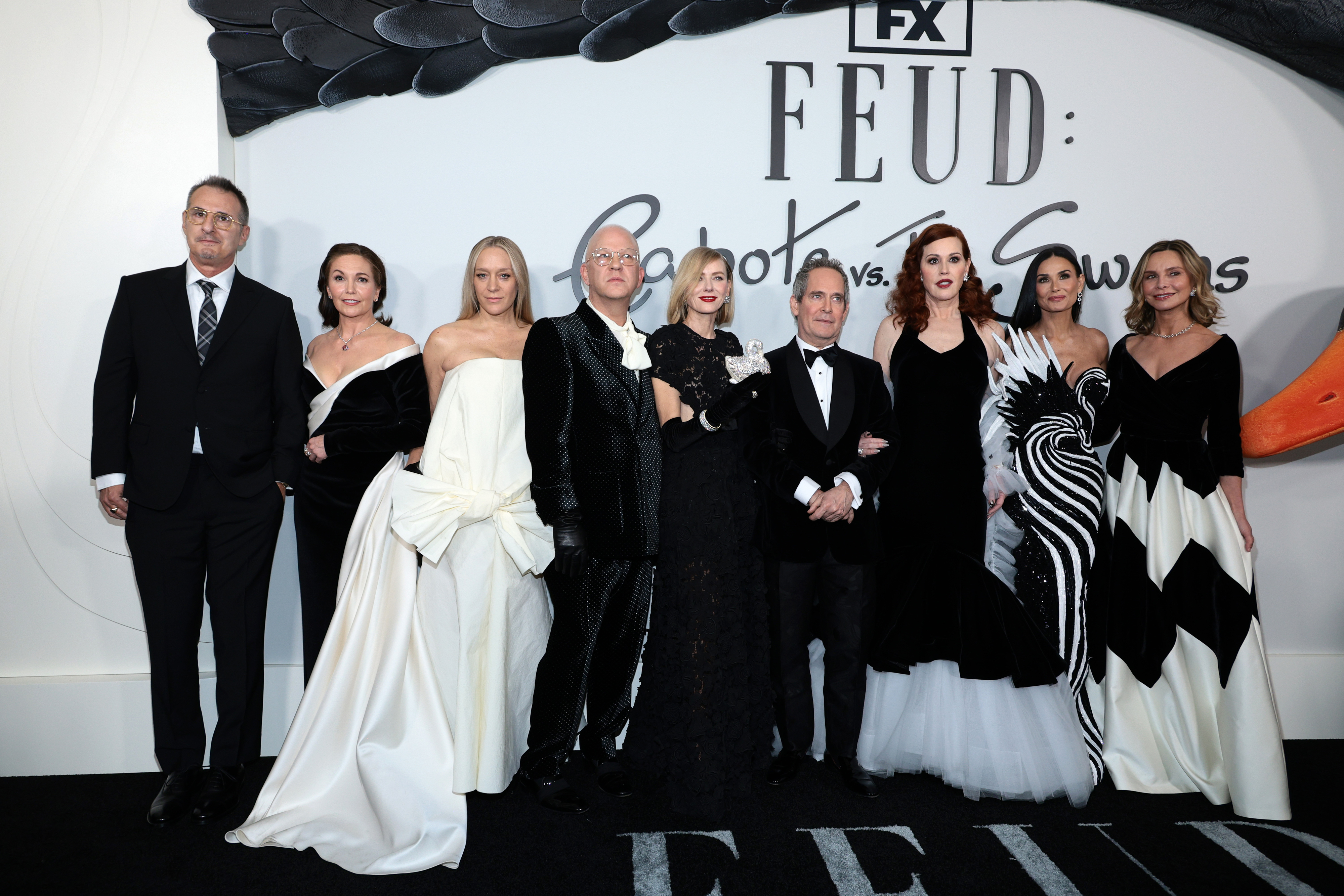 Cast members dressed formally at the &quot;Feud: Bette and Joan&quot; premiere