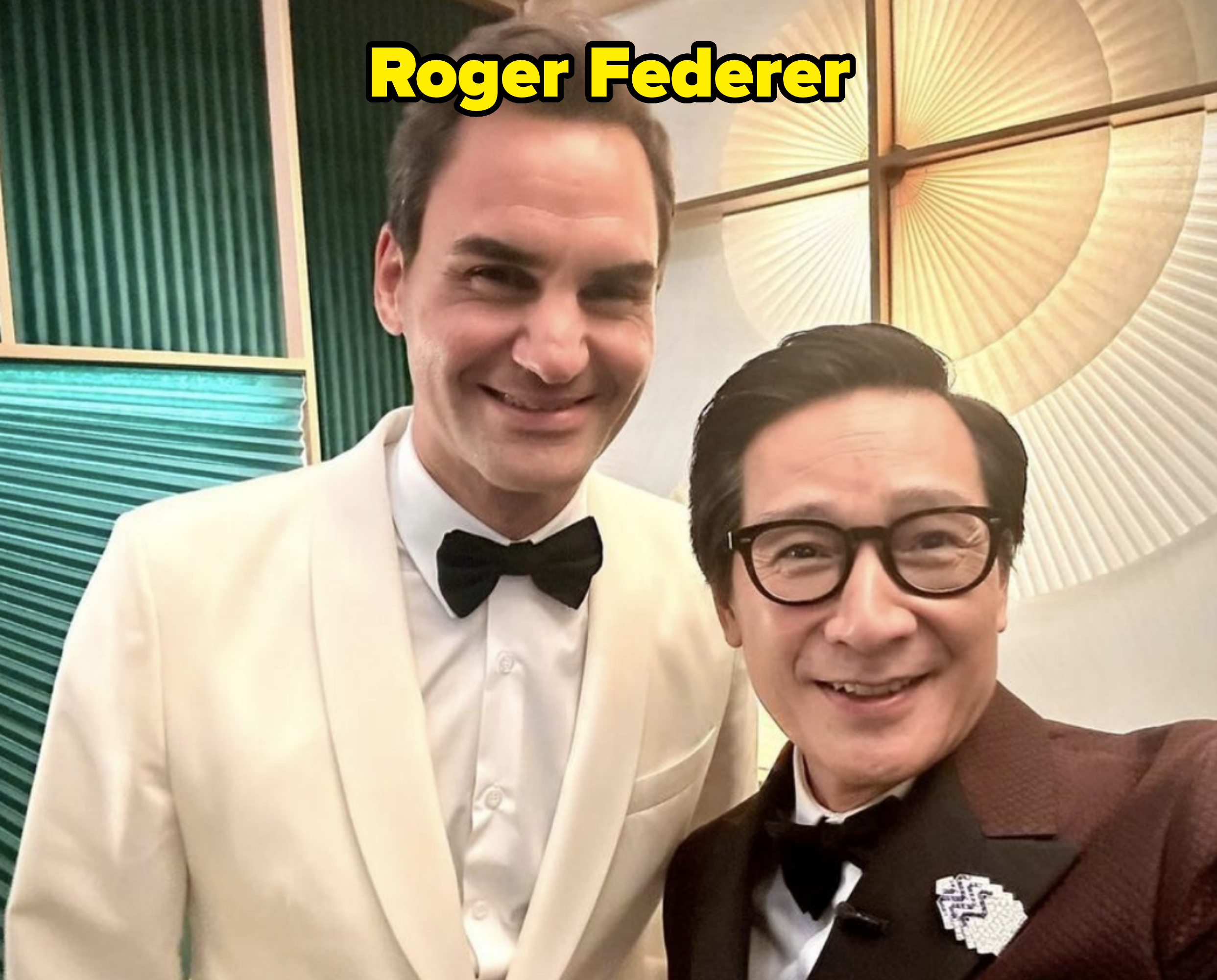 Roger Federer and Ke Huy Quan