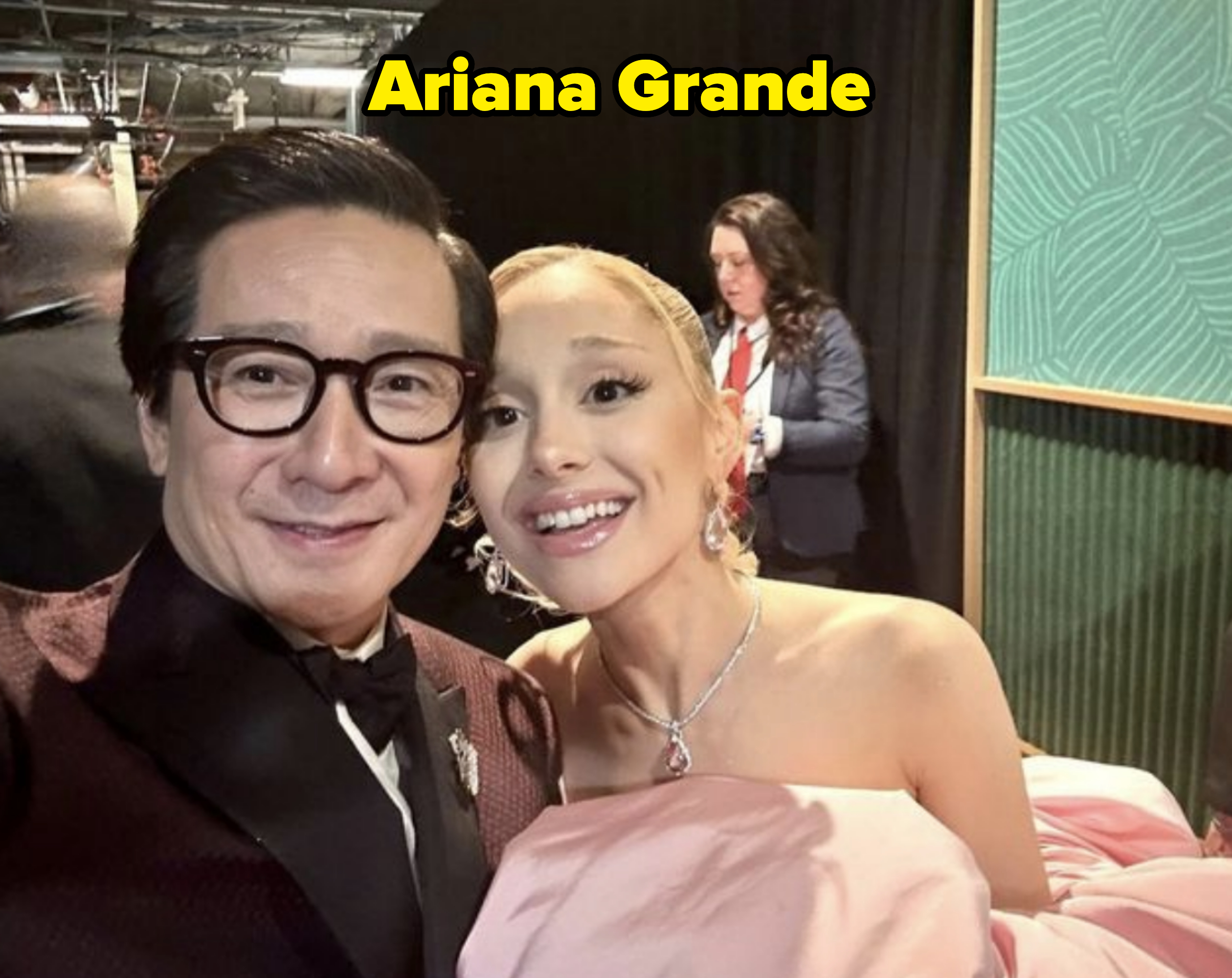 Ariana Grande and Ke Huy Quan