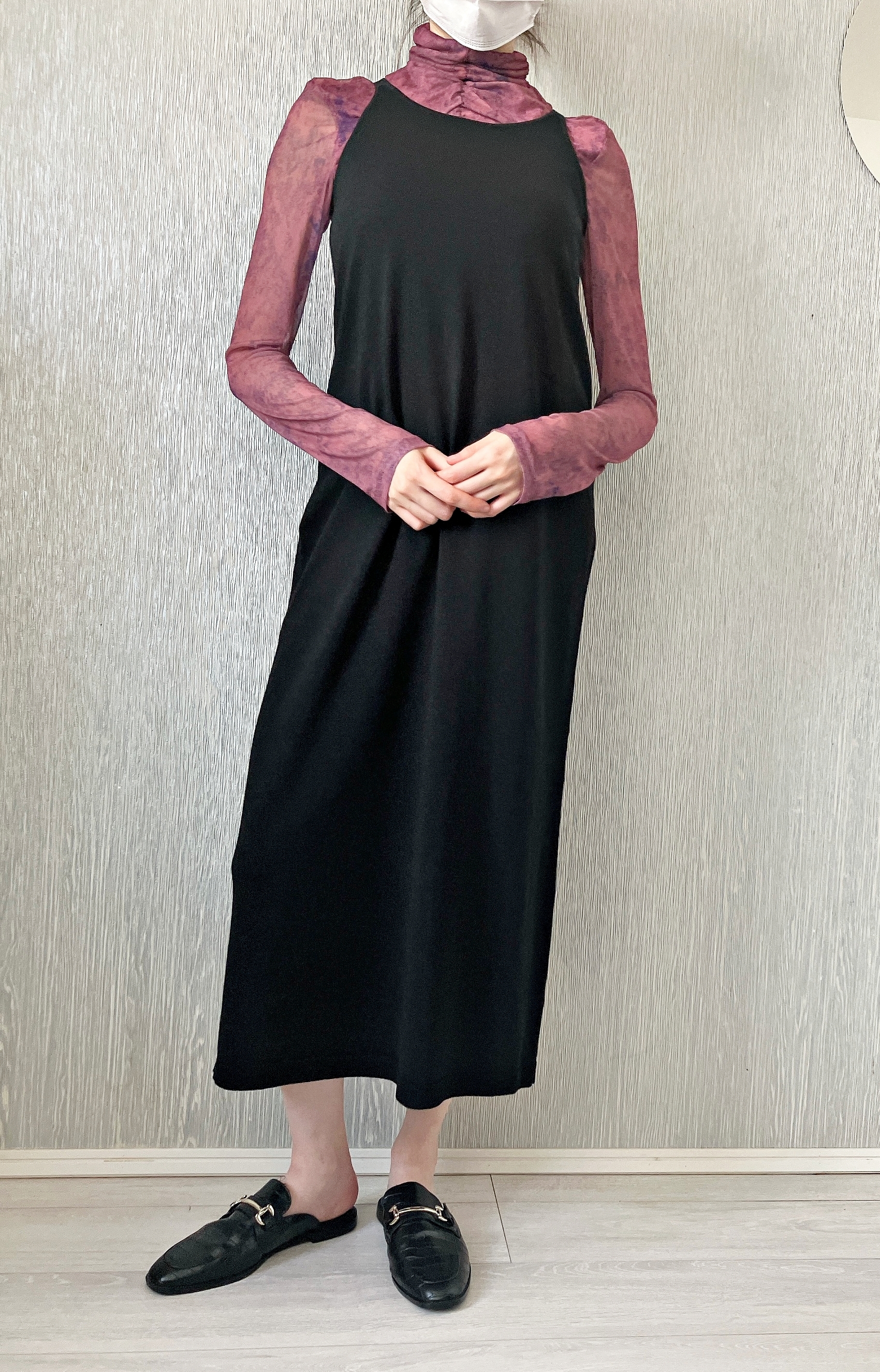 GU(ジーユー)のおすすめワンピース「2ピースニットキャミソールワンピース」