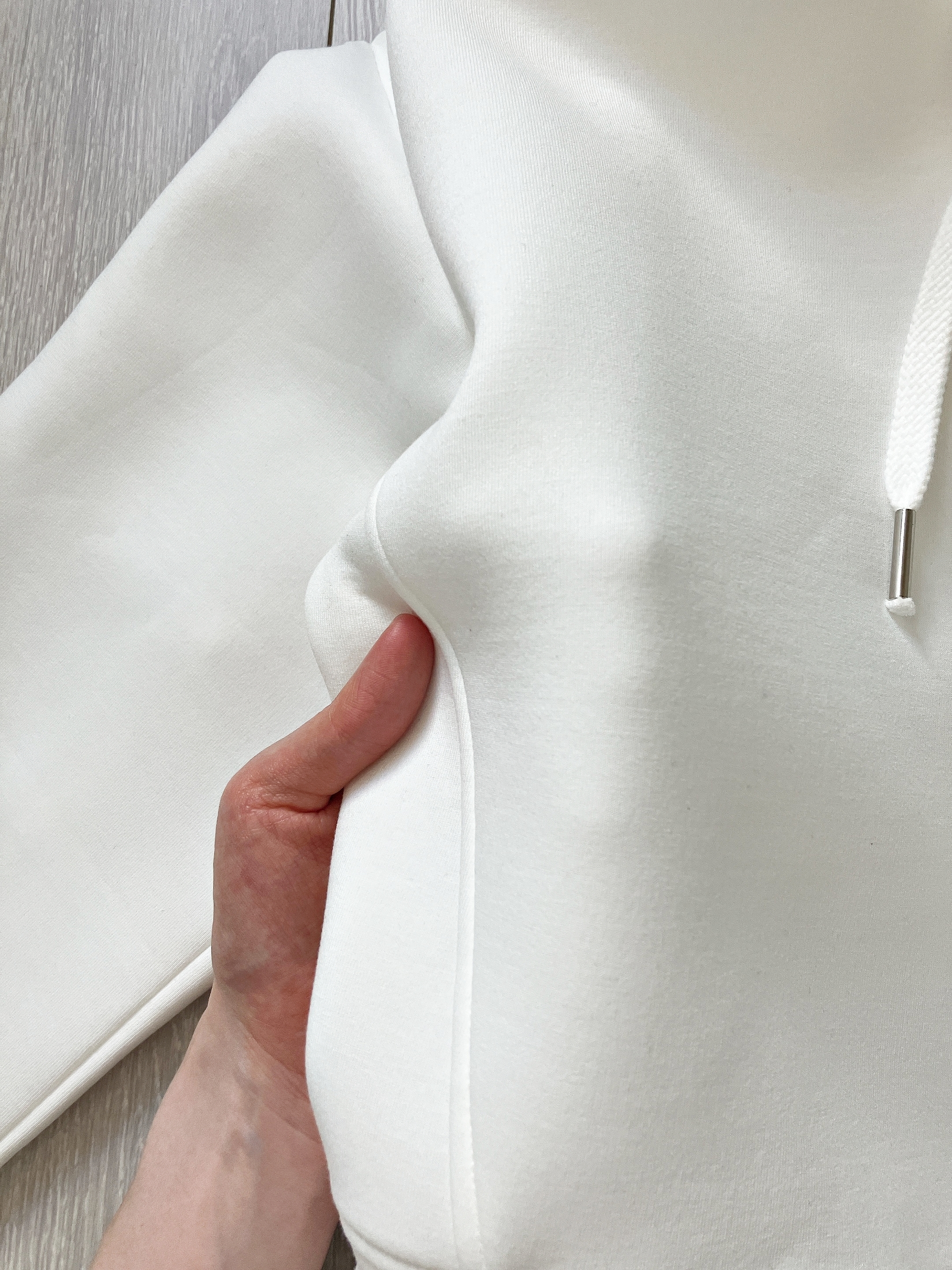 GU（ジーユー）のおすすめパーカー「ダブルフェイスフルジップパーカ（長袖）Q+E」