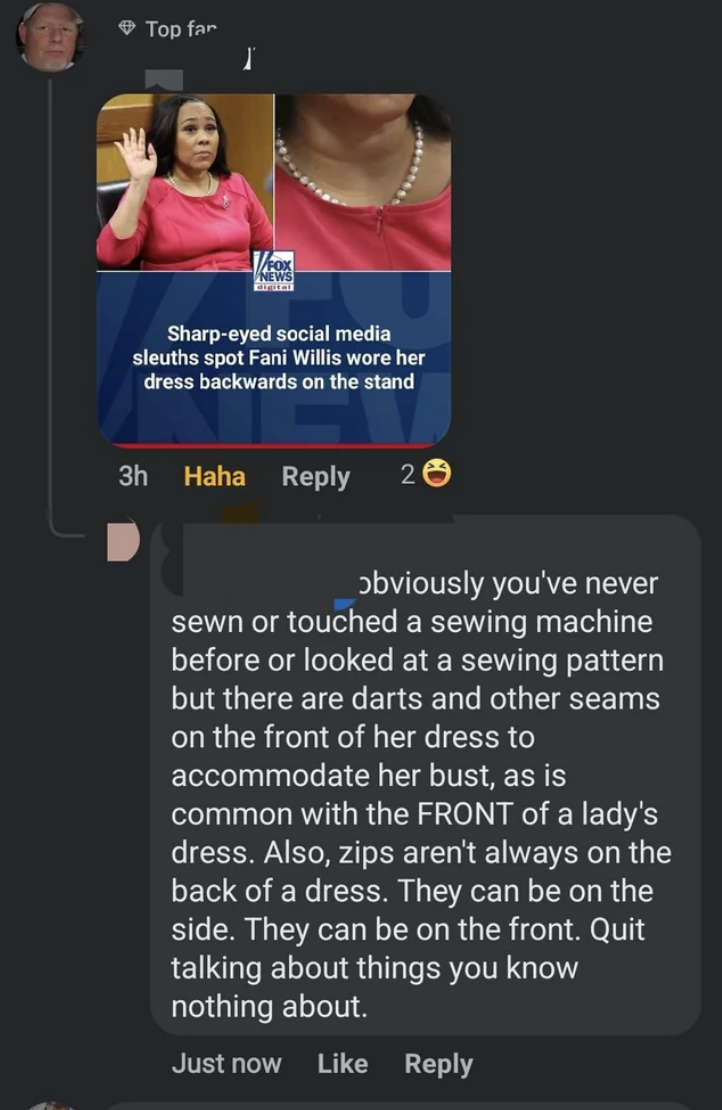 &quot;Also, zips aren&#x27;t always on the back of a dress.&quot;