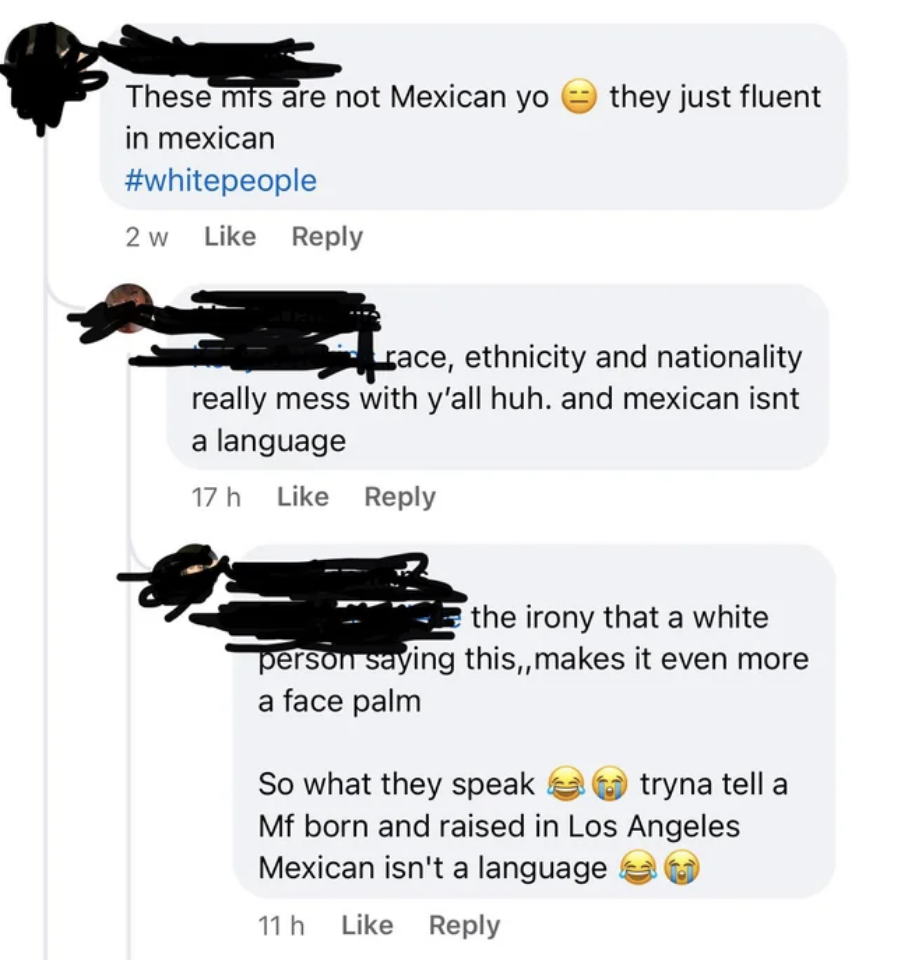 &quot;they just fluent in Mexican&quot;