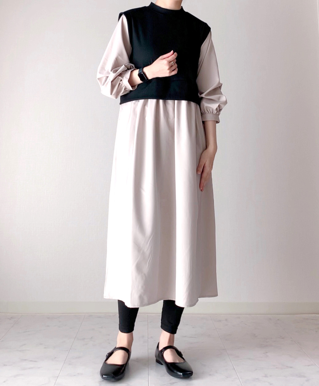 しまむらのおすすめアイテム「TタックドッキングOP7」