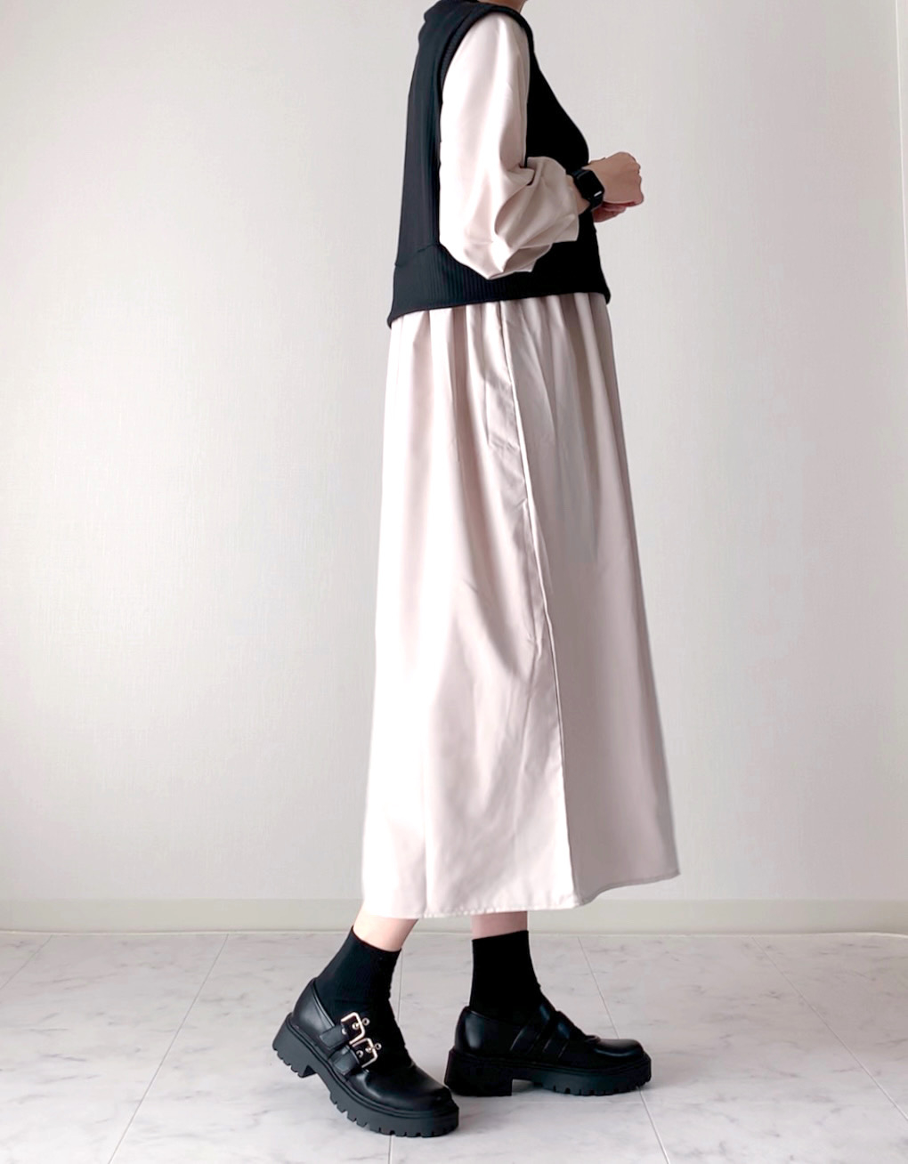 しまむらのおすすめアイテム「TタックドッキングOP7」