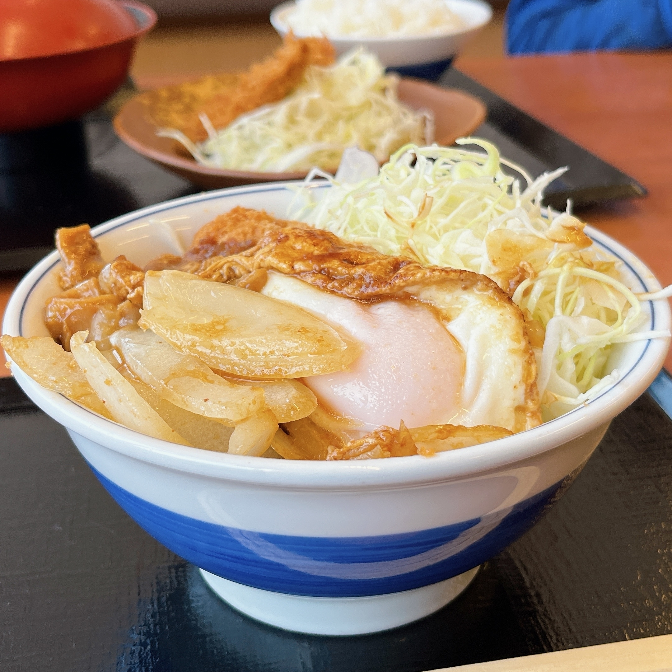 かつやのオススメのメニュー「ホル玉とロースカツの合い盛り丼」
