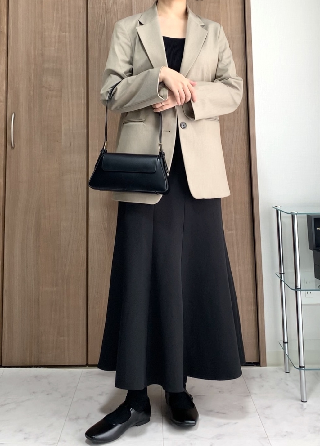 ZARA(ザラ)のおしゃれバッグ「フラップ ミニマル ショルダーバック」