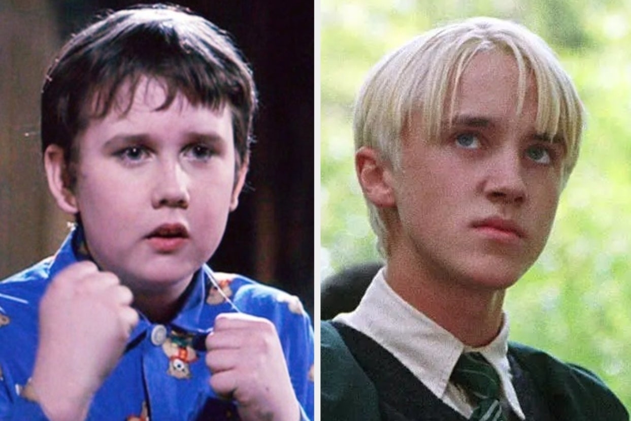 Side-by-side images of characters Gordie from &quot;Stand by Me&quot; and Draco Malfoy from &quot;Harry Potter&quot;