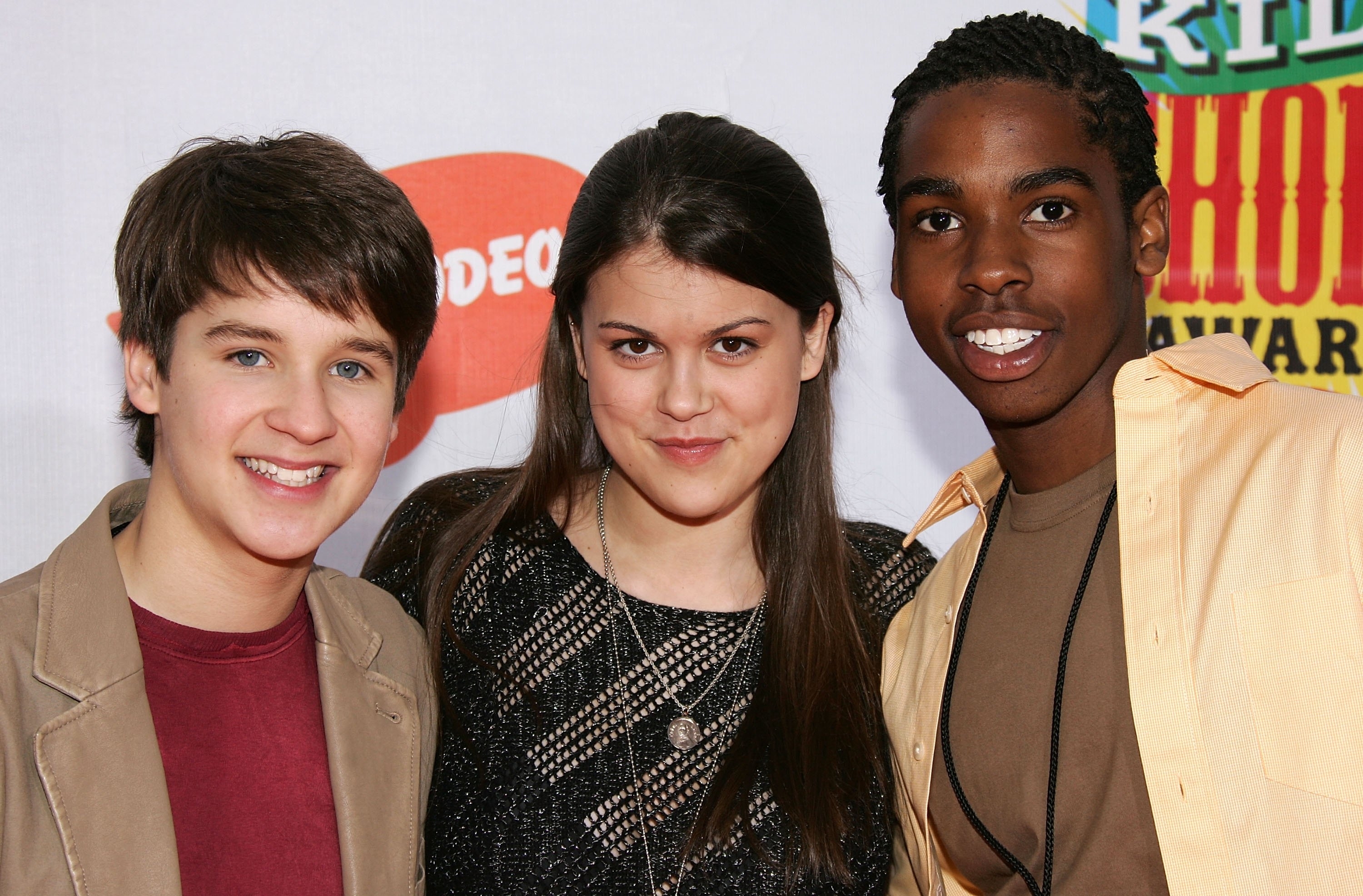 Devon Werkheiser, Lindsey Shaw, and Daniel Curtis Lee when they were younger actors on the red carpet