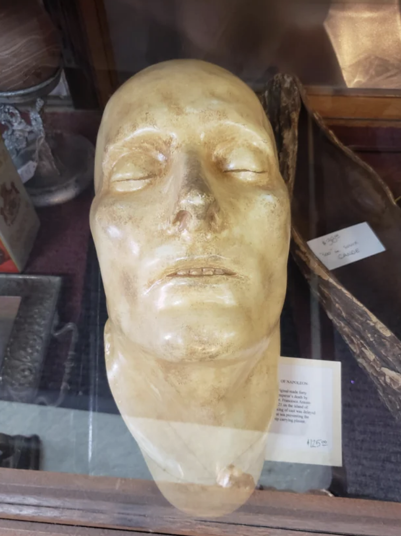 Napoleon&#x27;s death mask on display