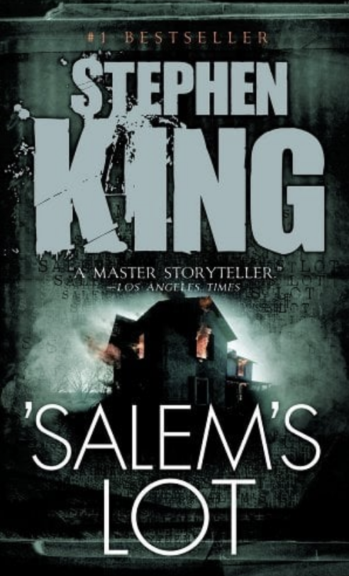 Book cover for Stephen King&#x27;s &#x27;Salem&#x27;s Lot&#x27; with title and author&#x27;s name prominently displayed